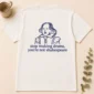 shakespeare shirt t-shirt back view