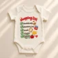 shopping list baby bodysuit close-up detail