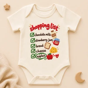 shopping list baby bodysuit