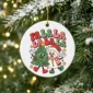 snowman and tree Christmas ornament product image product photo