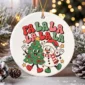 snowman and tree Christmas ornament product image product photo