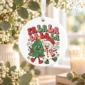 snowman and tree Christmas ornament product image product photo