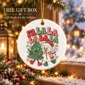 snowman and tree Christmas ornament product image lifestyle scene