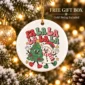 snowman and tree Christmas ornament product image product photo
