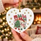 snowman and tree Christmas ornament product image product photo