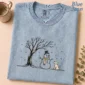 snowman dog shirt t-shirt product photo