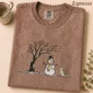 snowman dog shirt t-shirt alternate angle