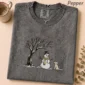 snowman dog shirt t-shirt product photo