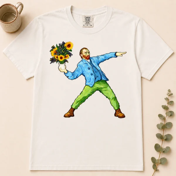 Van Gogh sunflower shirt t-shirt