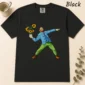 Van Gogh sunflower shirt t-shirt flat lay view