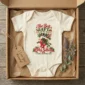 ultrasound christmas pregnancy announcement personalized baby bodysuit product photo