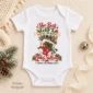 ultrasound christmas pregnancy announcement personalized baby bodysuit color options