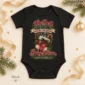 ultrasound christmas pregnancy announcement personalized baby bodysuit color options