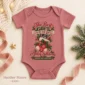 ultrasound christmas pregnancy announcement personalized baby bodysuit color options