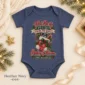 ultrasound christmas pregnancy announcement personalized baby bodysuit color options