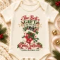 ultrasound christmas pregnancy announcement personalized baby bodysuit product photo