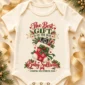 ultrasound christmas pregnancy announcement personalized baby bodysuit product photo