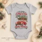 vintage car christmas pregnancy announcement custom baby bodysuit color options