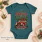 vintage car christmas pregnancy announcement custom baby bodysuit color options
