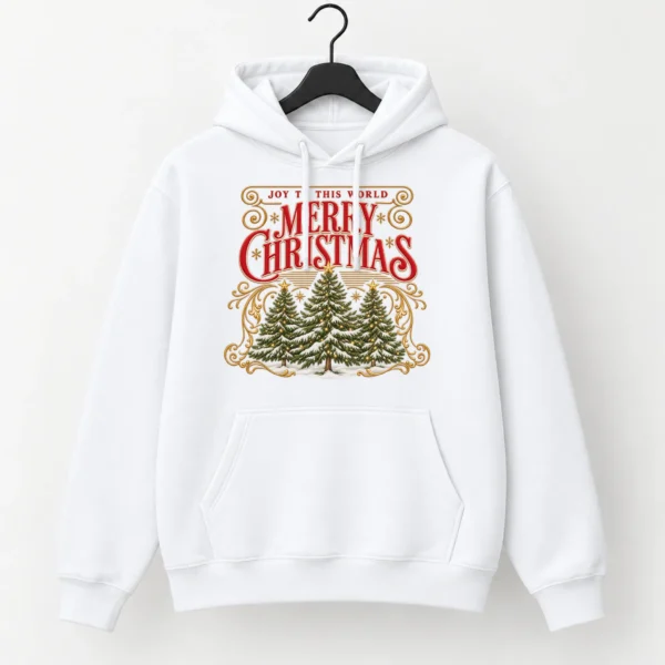 New Year's Vintage Greeting Merry Christmas Shirt, Sweatshirt & Hoodie — alternate product mockup vintage greeting shirt t-shirt front view
