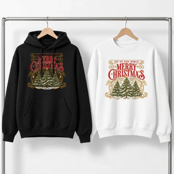 New Year's Vintage Greeting Merry Christmas Shirt, Sweatshirt & Hoodie — alternate product mockup vintage greeting shirt t-shirt product photo