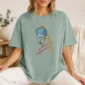 woman line art shirt t-shirt lifestyle scene