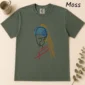 woman line art shirt t-shirt flat lay view