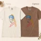 woman line art shirt t-shirt color options