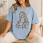 woman line art shirt t-shirt lifestyle scene