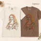 woman line art shirt t-shirt color options