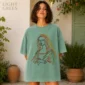 woman line art shirt t-shirt color options