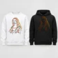 woman line art shirt t-shirt product photo