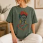 woman portrait shirt t-shirt lifestyle scene